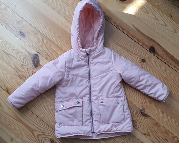 Różowa kurtka zimowa dla dziewczynki rozmiar 104
