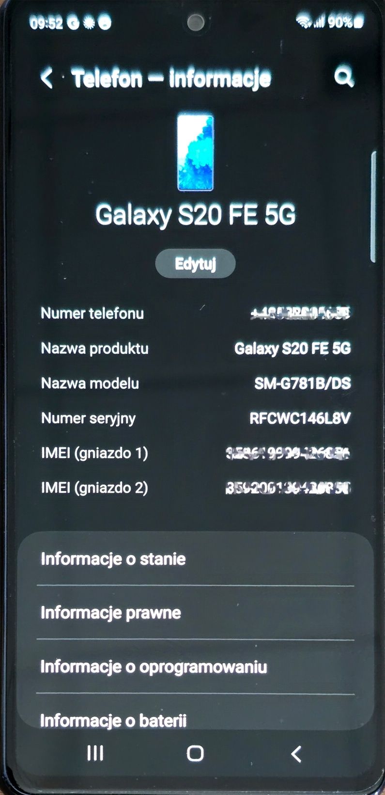 Samsung S20 FE 5G