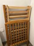 Łóżeczko drewniane 120x60 / 3 poziomy wysokosci / super stan!