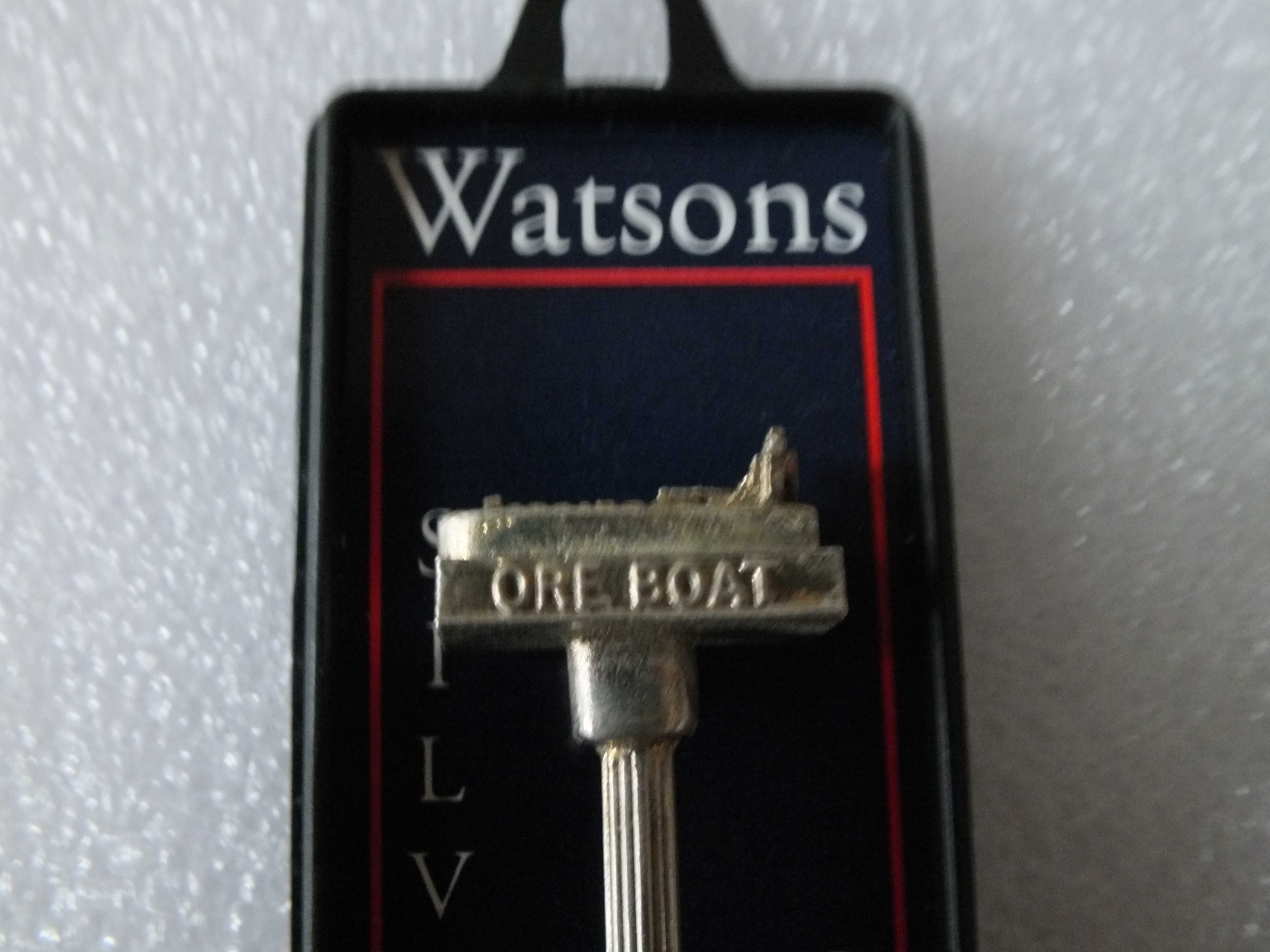 Kolekcjonerska łyżeczka-  Watsons- Silver plated Spoon ORE BOAT -UK