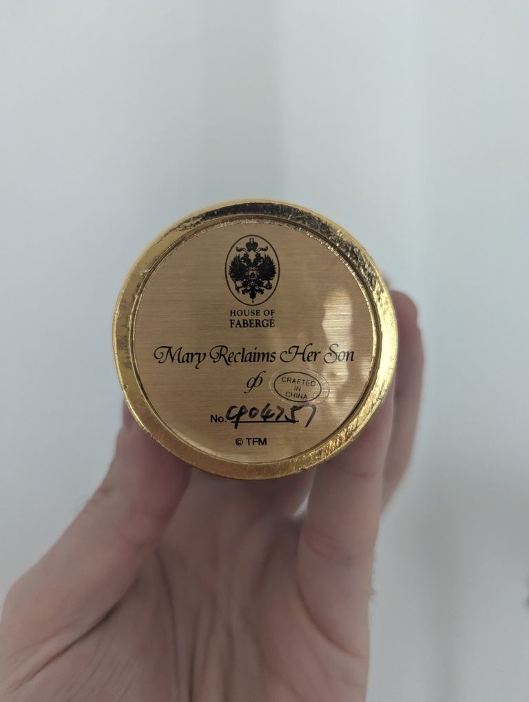 Fabergé Franklin Mint – Dois Ovos Raros de Arte Sacra