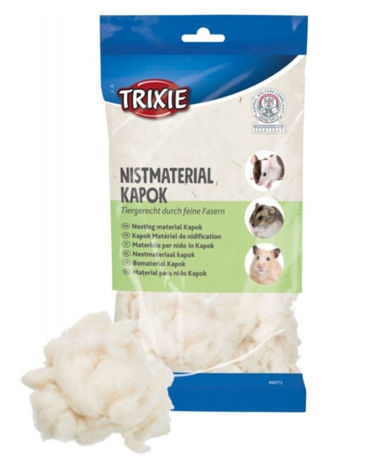 Trixie Szarpanka do gniazda, kapok, kremowa, 40g