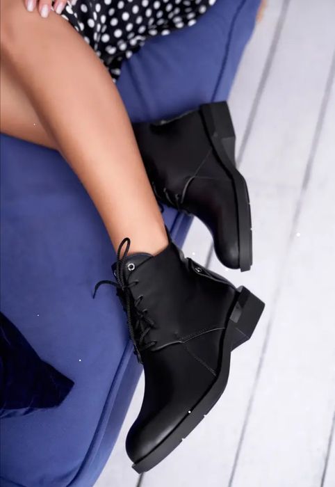 Черевики шкіряні жіночі 36 р/осіннє шкіряне взуття/ботінки/ дезерти