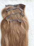 Włosy clip in dziewicze jasny beżowy blond 45cm 130g treski