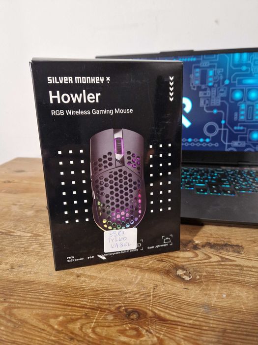 Myszka bezprzewodowa Silver Monkey Howler sensor optyczny (3987)