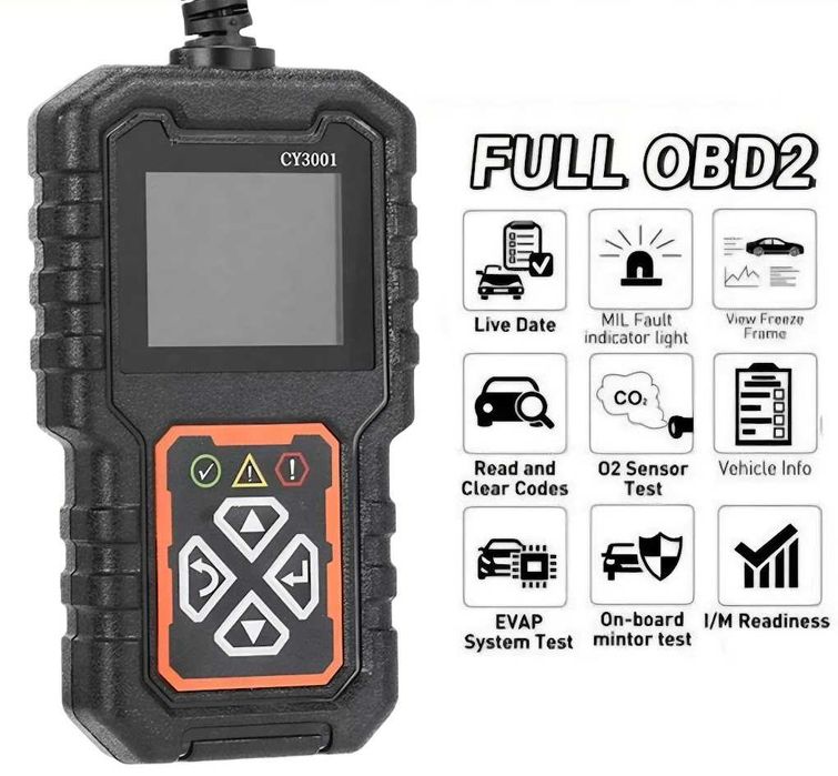 Skaner diagnostyczny OBD2 uniwersalny tester kasowanie błędów CY3001