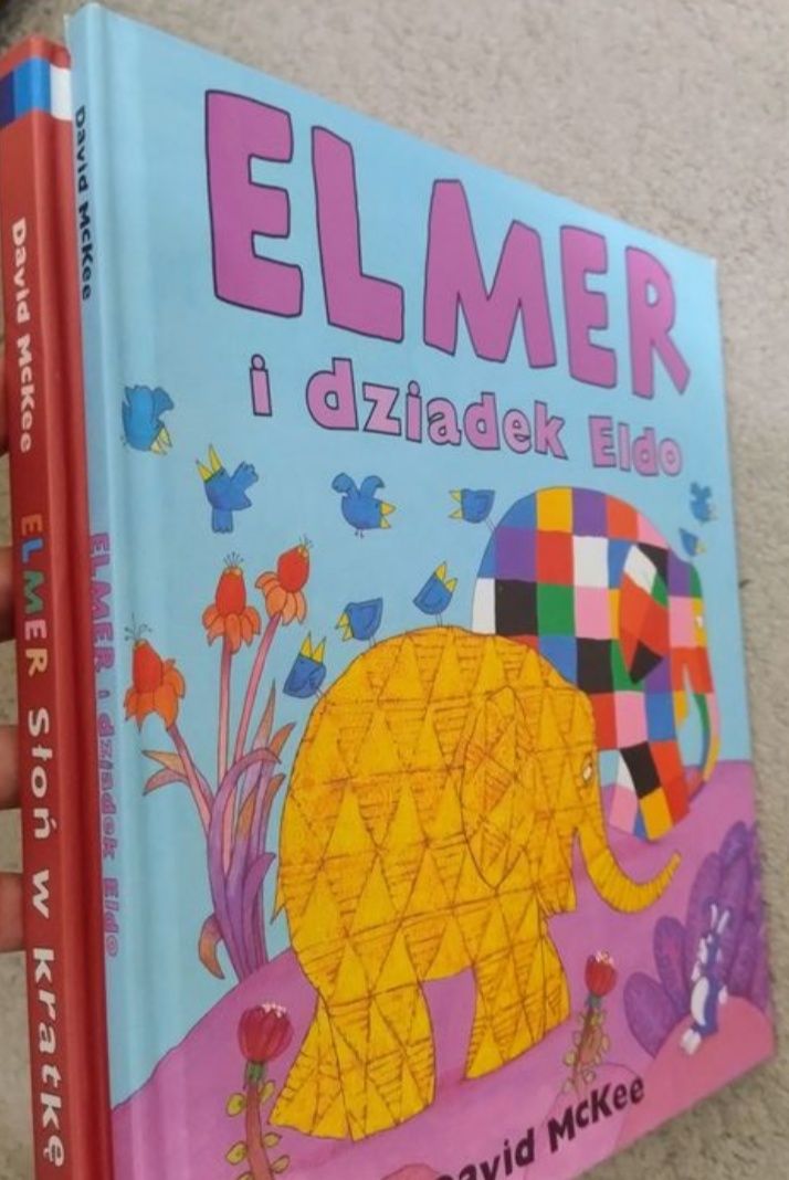 Elmer słoń w kratkę Elmer i dziadek Eldo