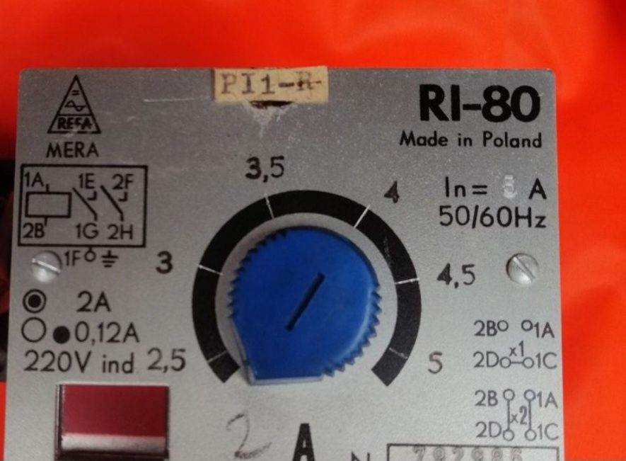 przekaźnik pradowy bezzwloczny ri-80 5A