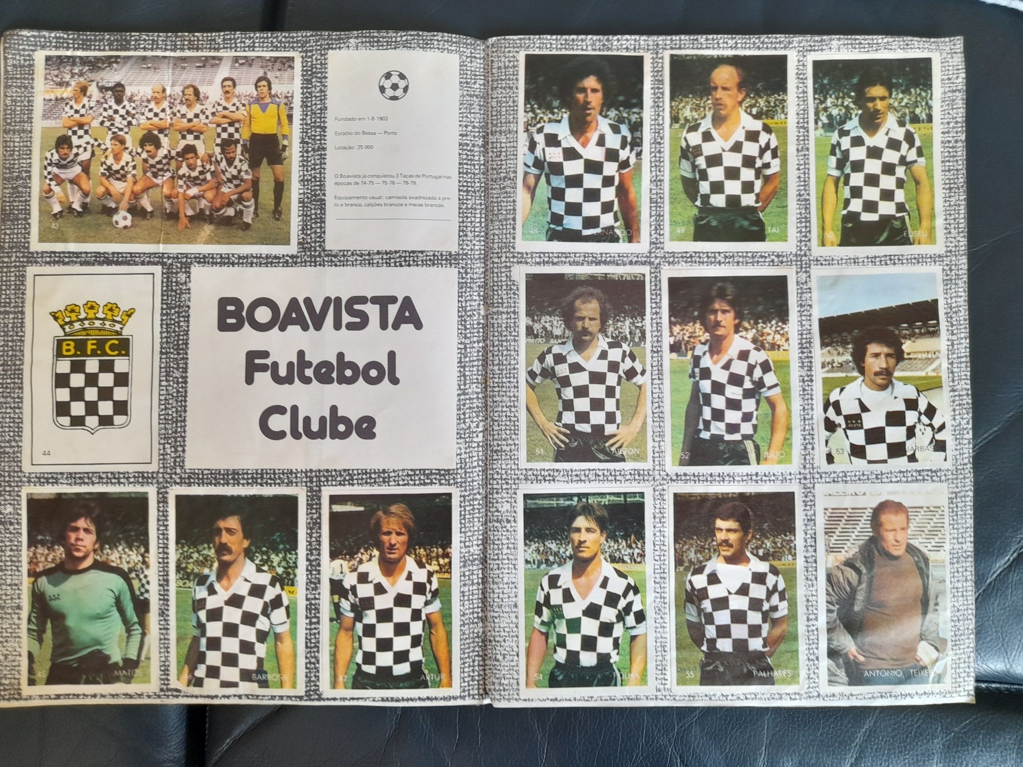 Caderneta futebol 80/81