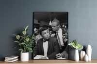 Plakat A3 Muhammad Ali i MalcolmX