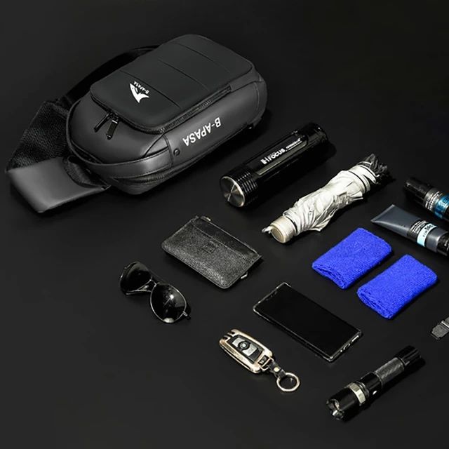 Meska torba na ramie B-APASA, wodoodporna, USB