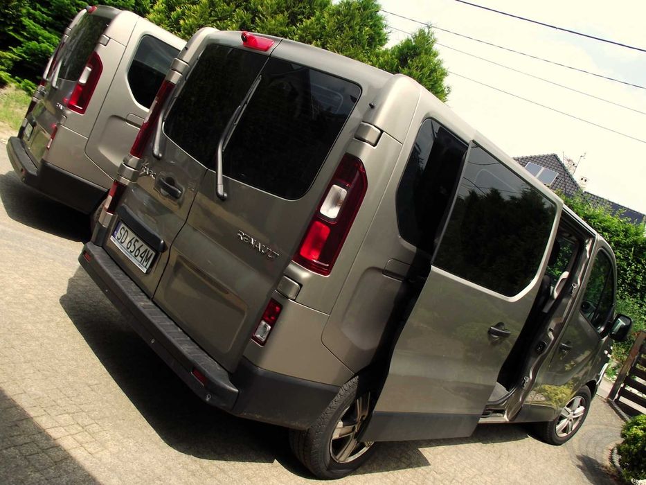 LUX Bus 9 osobowy wynajem NARTY czujniki cofania, ASSISTANCE na EUROPĘ
