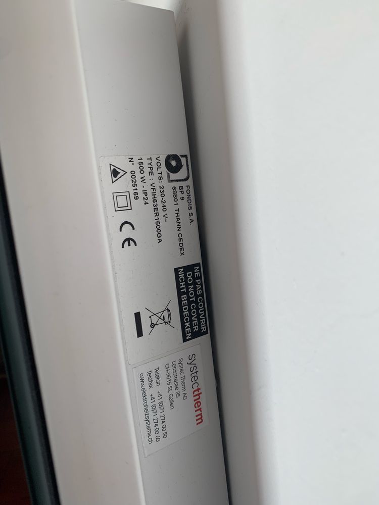 radiador elétrico Produto suíço