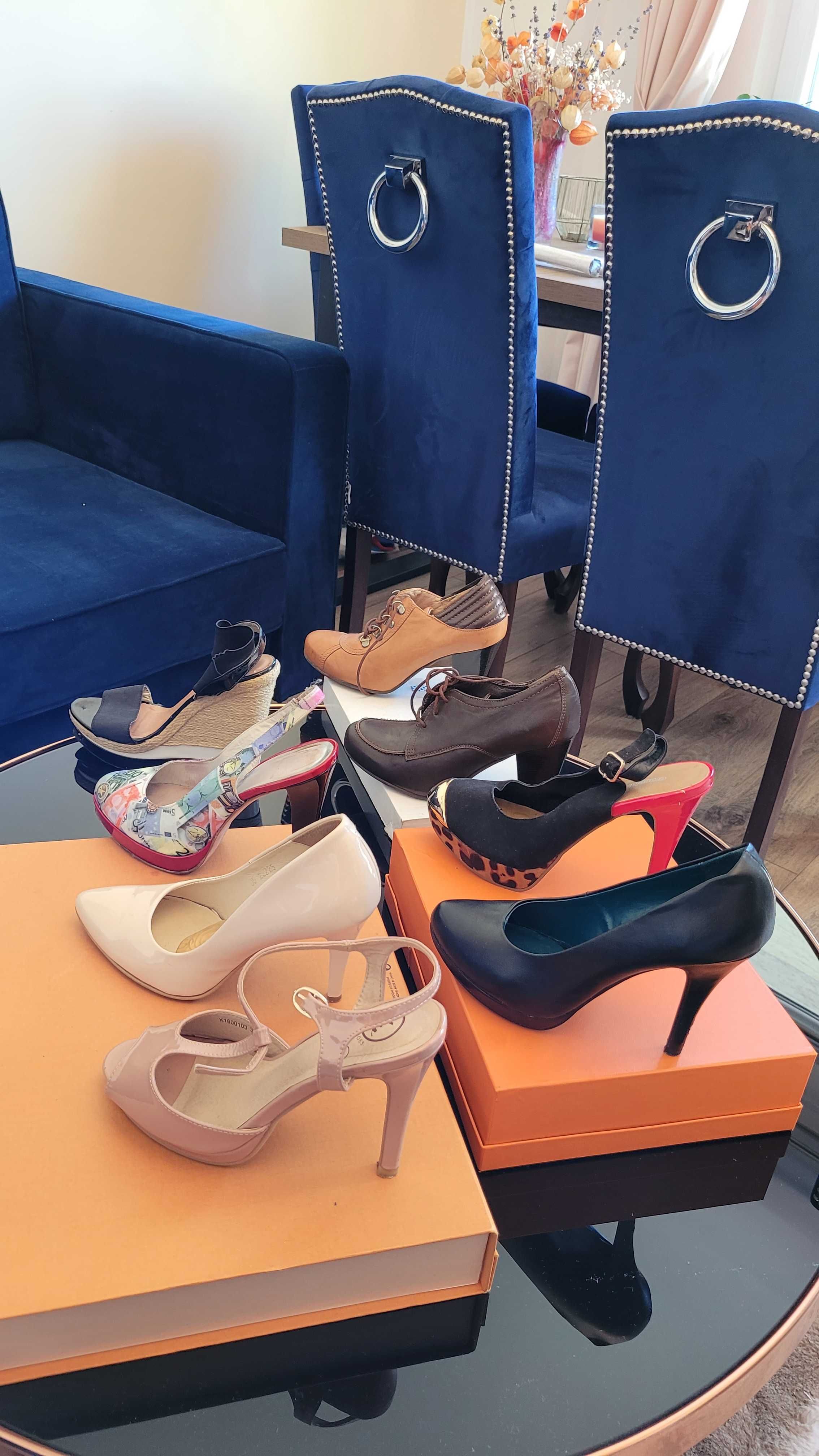 Koturny Platformy PRADA Milano Nero 38  ORGINAL Skóra OKAZJA!