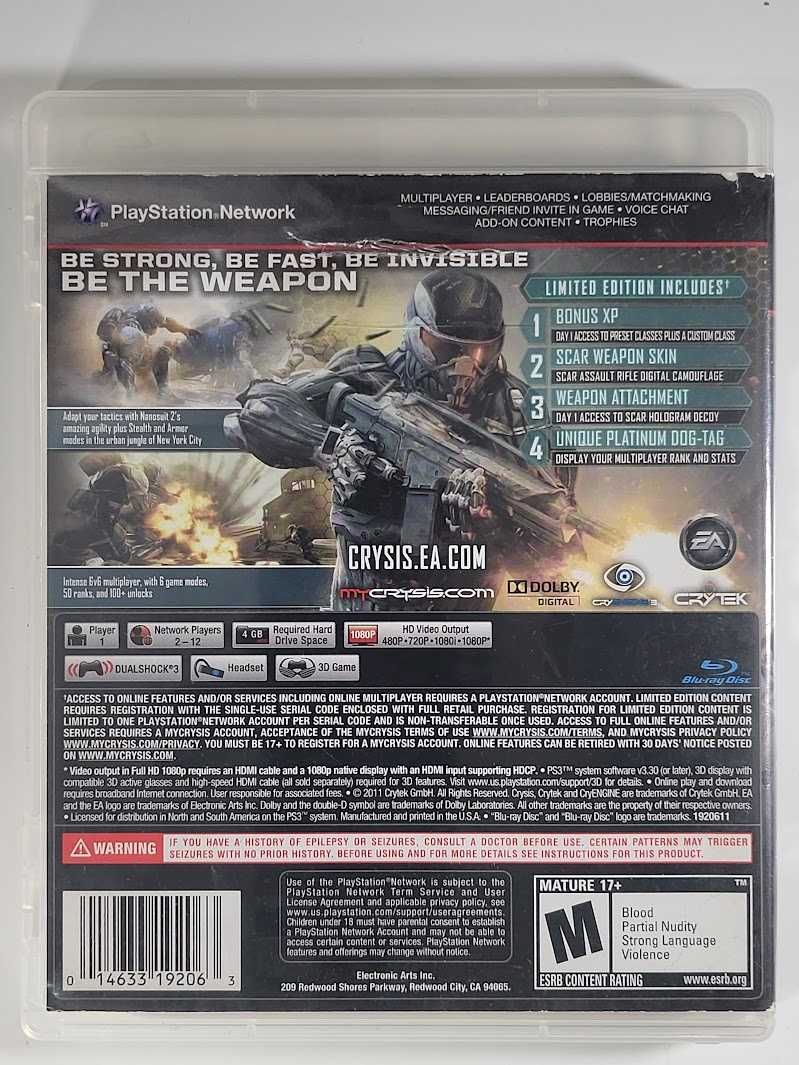 Crysis 2 / Gra PS3 / Sklep Perfect Blue / Skup gier / CH. Land / WWA