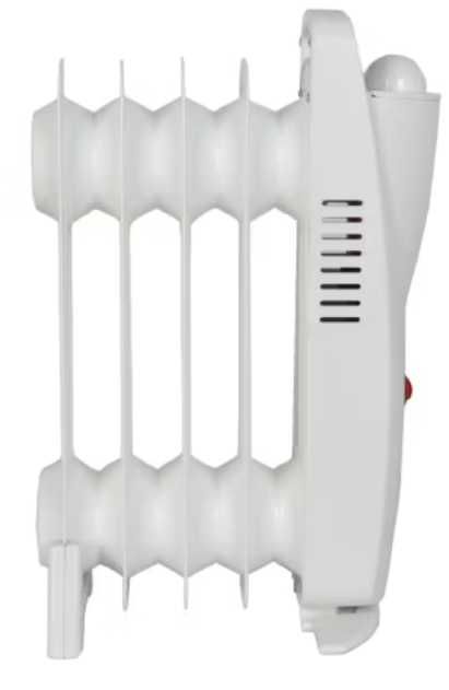 Mały Grzejnik olejowy 500 W biały 38x13 cm Polecam