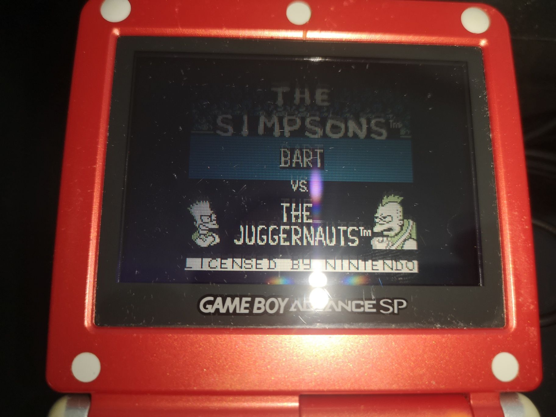 Simpsons Barts vs Juggernauts GAME BOY Nintendo gra ANG oryg testowany