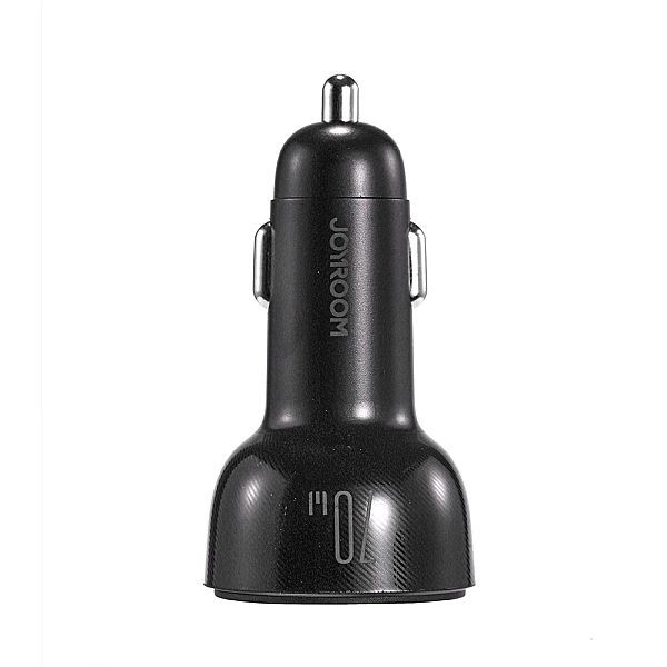 Joyroom ładowarka samochodowa 70w z 3 portami: Usb, 2 x Usb C czarna (