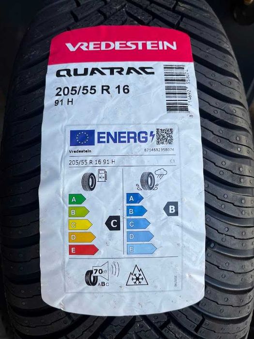 Cztery nowe opony całoroczne 205/55R16 Vredestein Quartac 2025r