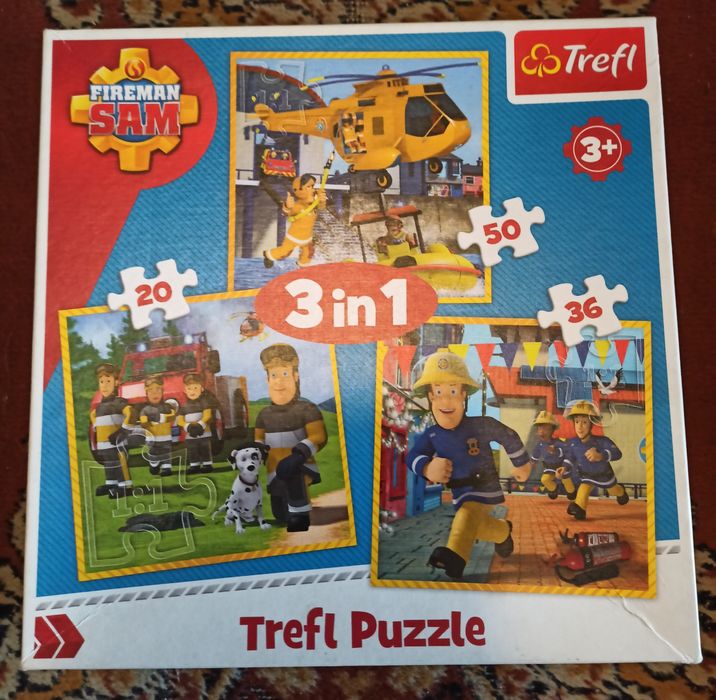 Puzzle Strażak Sam 3+ Trefl 3w1