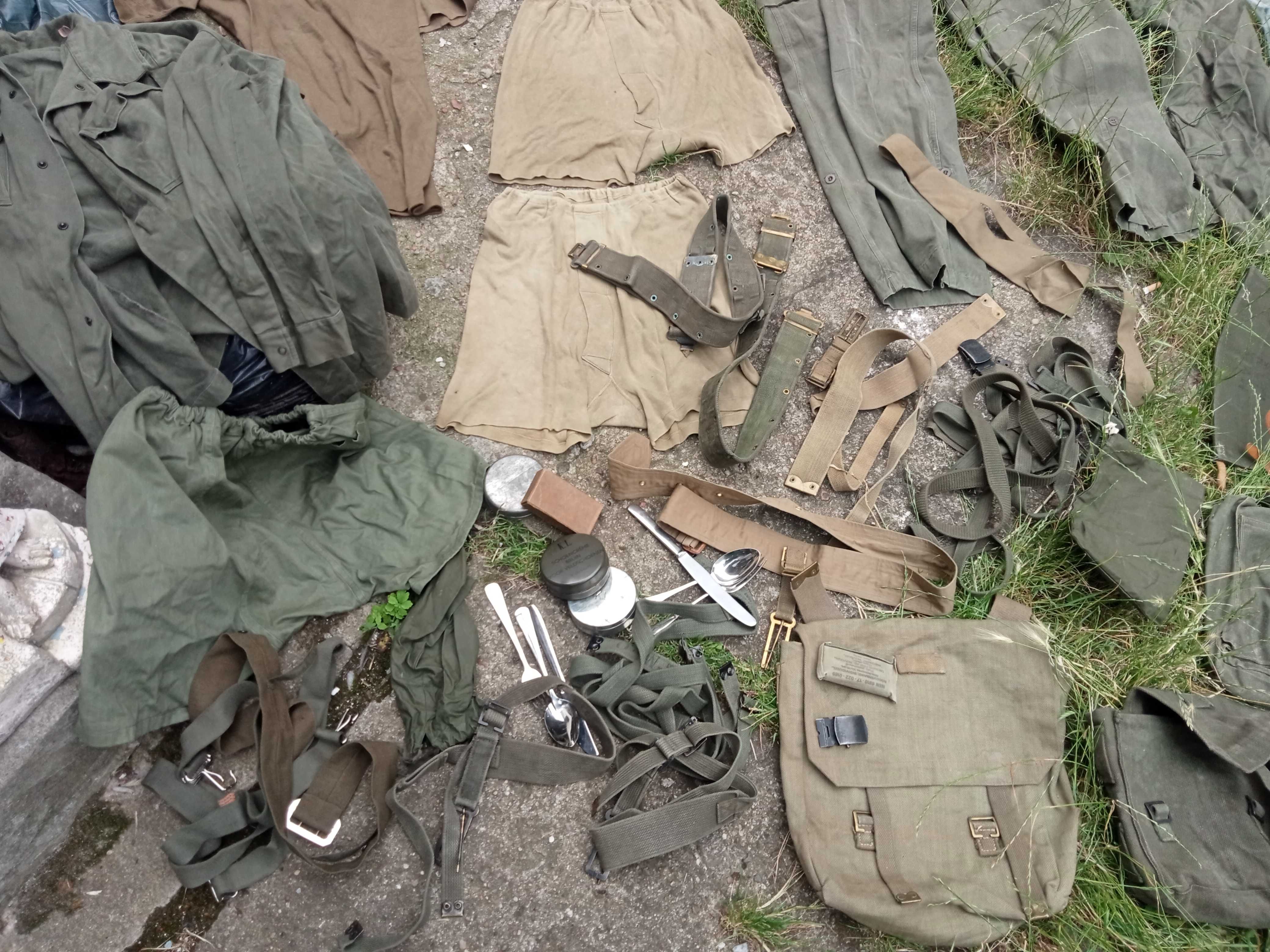 Ubiór Wojskowy stary demobil US ARMY i in. kurtka spodnie koszulka.