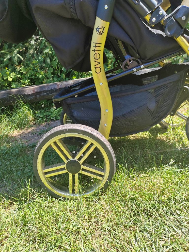 Wózek avetti agile, do 22 kg, duże koła, ekoskóra