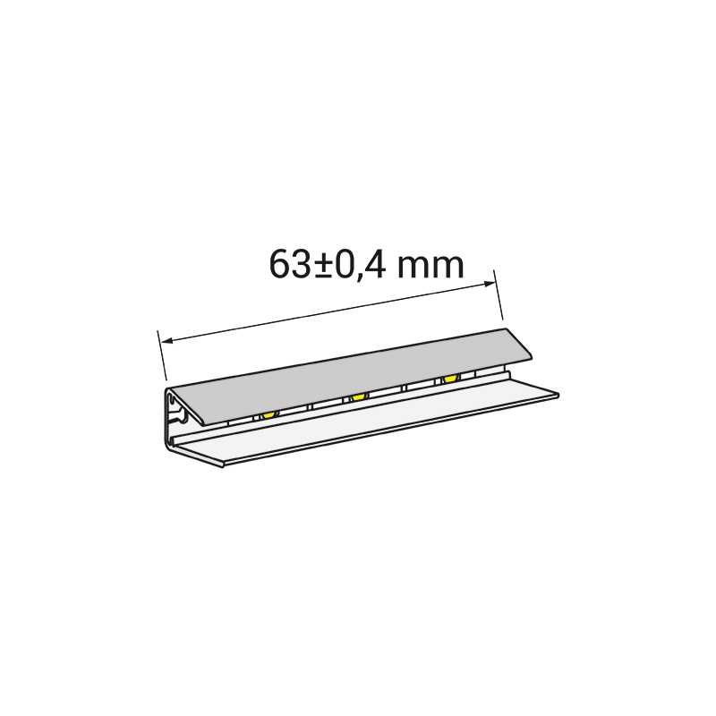Klips LED do półek szklanych na baterie