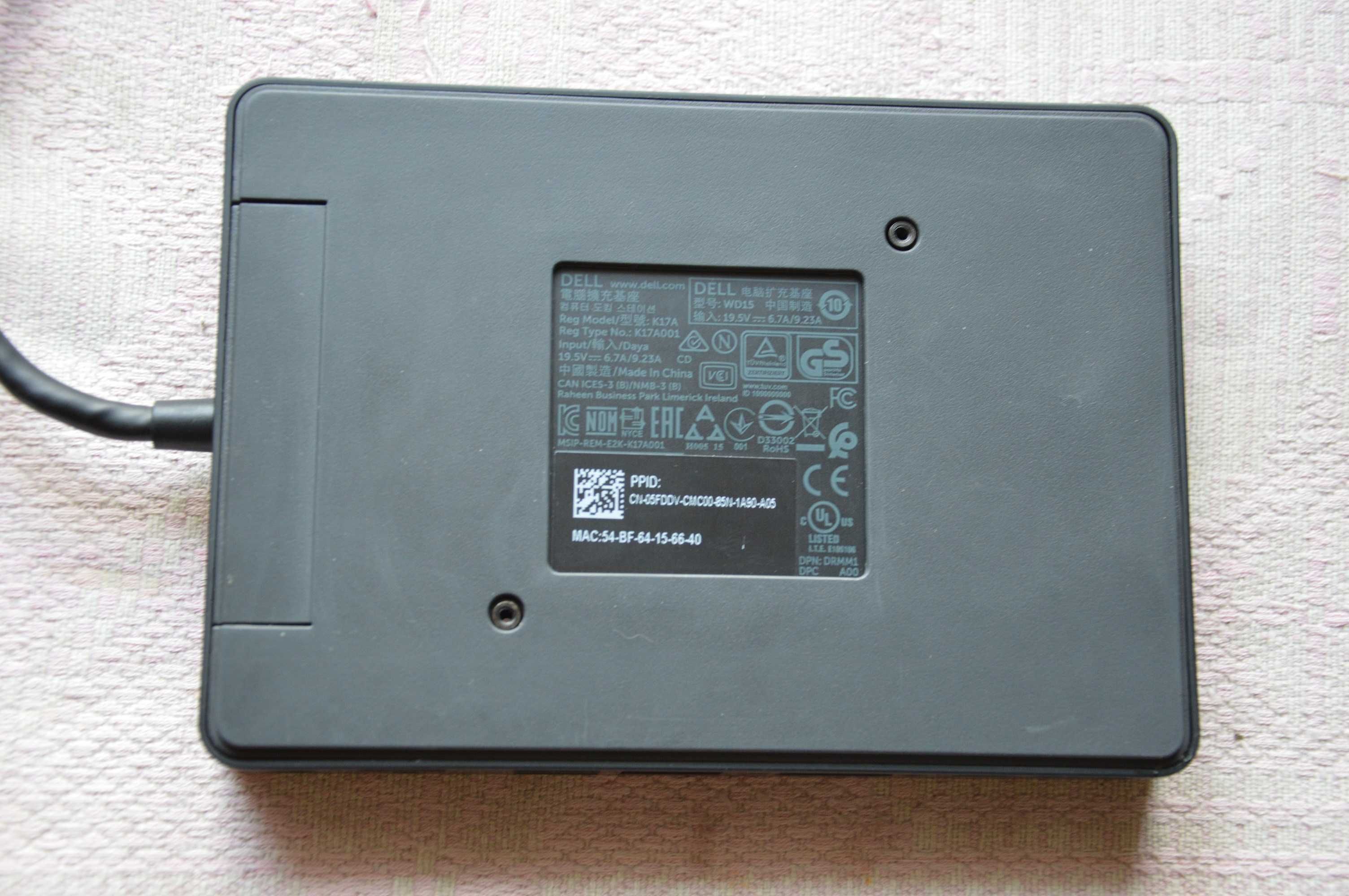 Док-станция Dell WD15 K17A