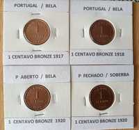 Moedas em centavos da primeira República Portuguesa