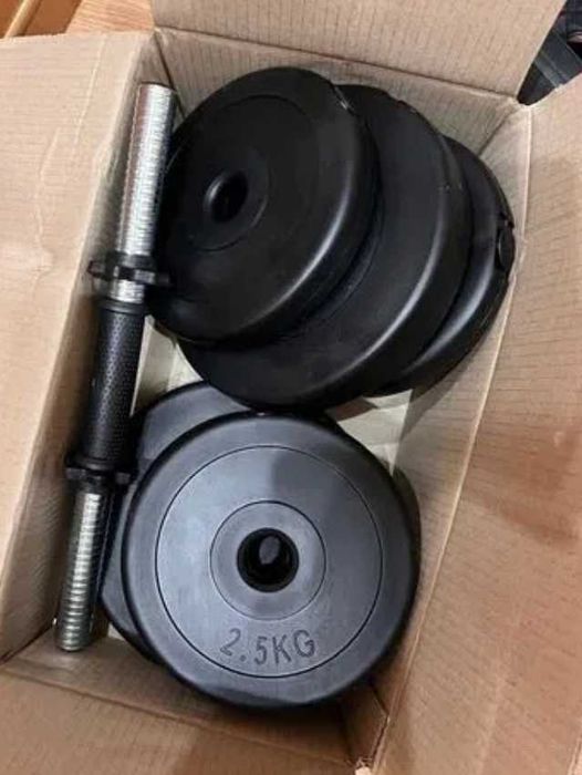 Гантели композитные наборные комплект 2шт по 11кг набор 22кг с дисками