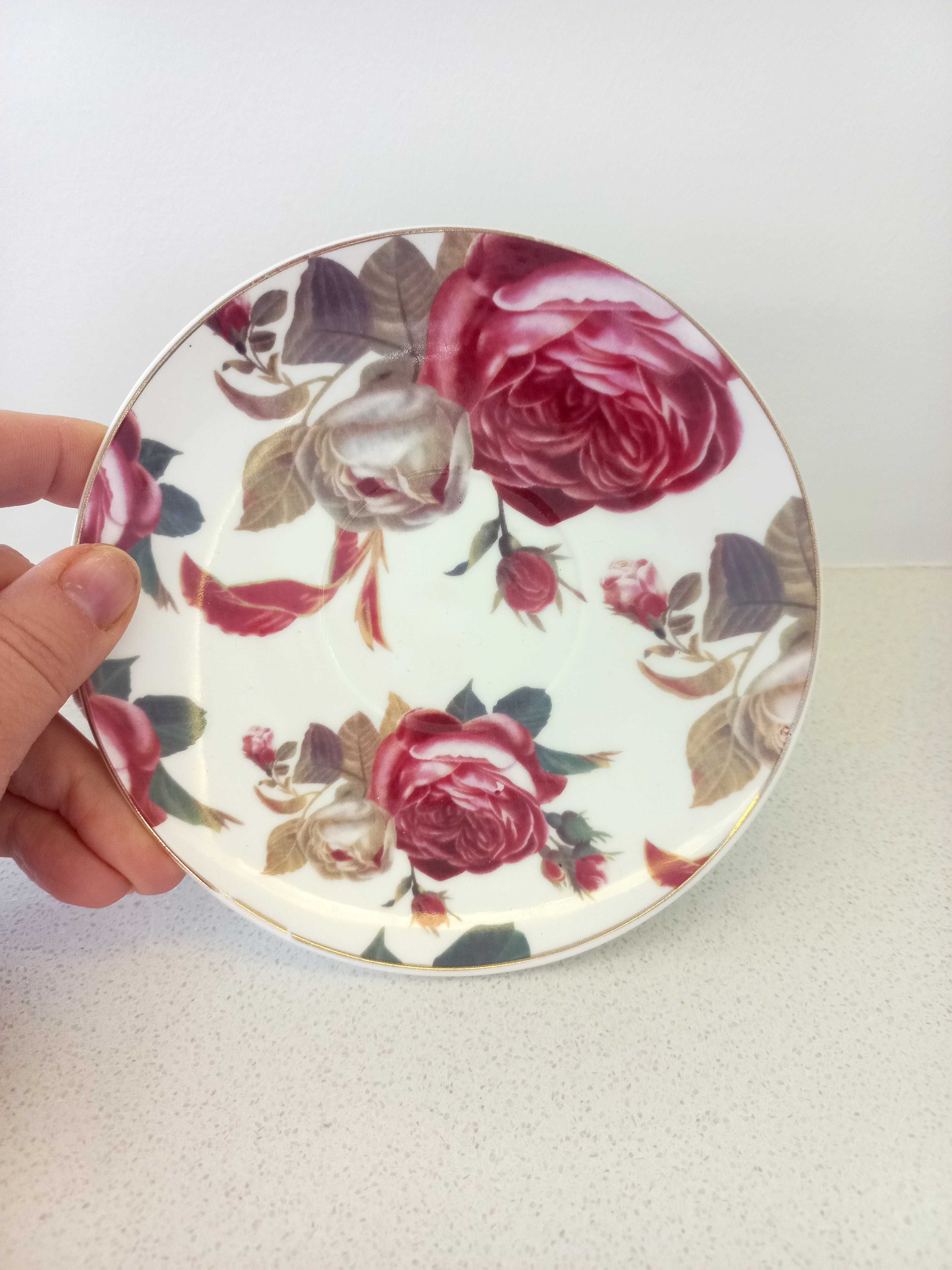 Kolekcja / Filiżanka porcelanowa duo róża porcelana