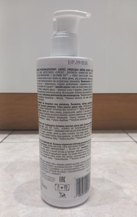 Vichy Dercos szampon przeciwłupieżowy włosy suche 390 ml