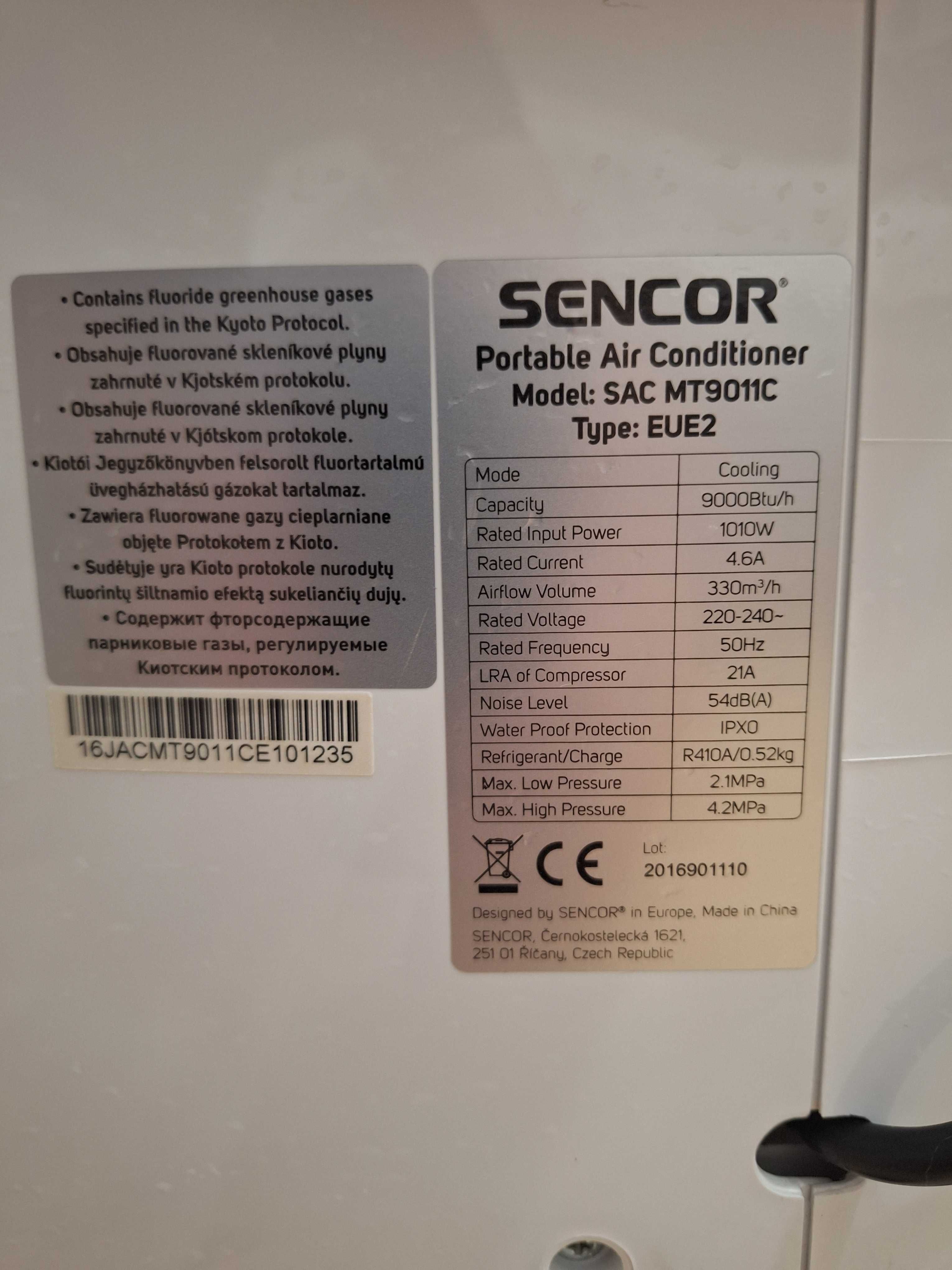 Sprzedam klimatyzację SENCOR SAC MT911C typ EUE2