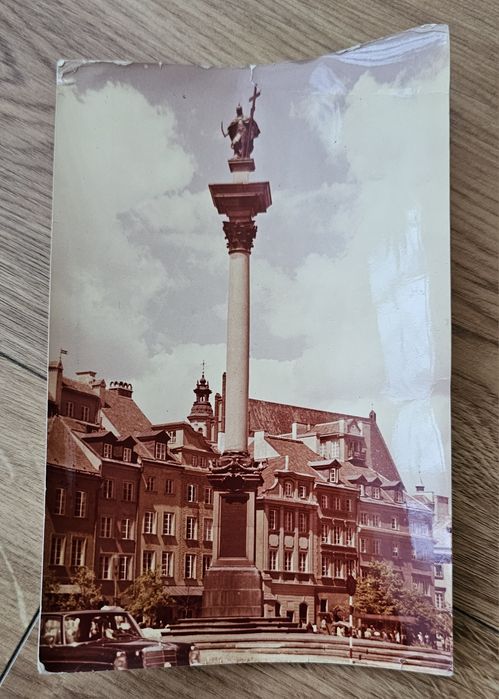 Pocztówka PRL Warszawa Kolumna Zygmunta III Wazy rzadkie nakład 5000