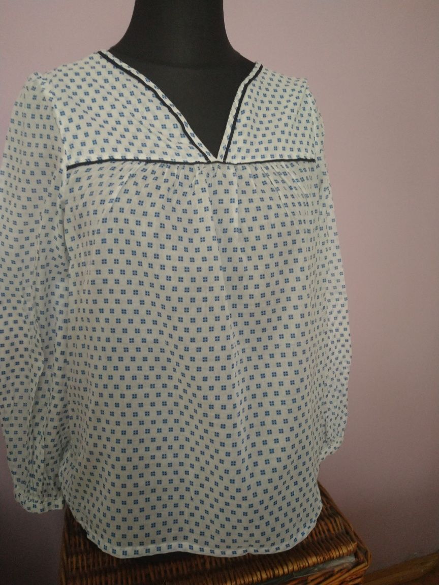 Bluzka H&M bawełniana w kwadraty 38
