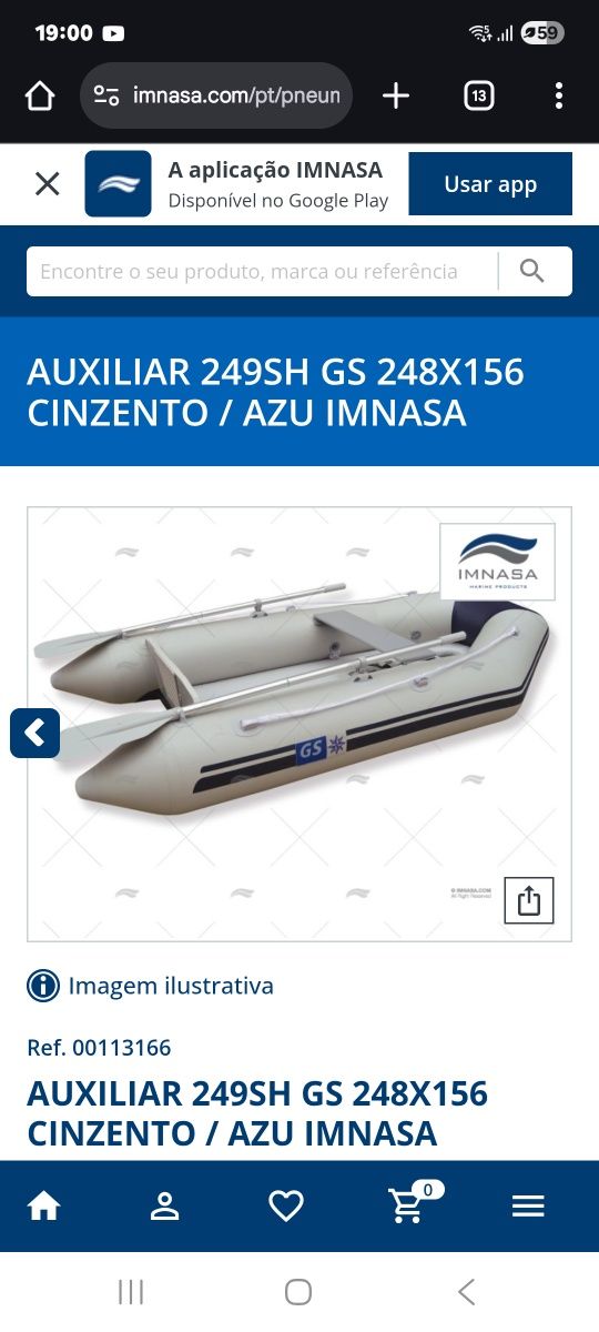 Dinghy Barco de apoio