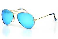 Сонцезахисні окуляри Ray Ban 3026haki-blue захист UV400 + футляр