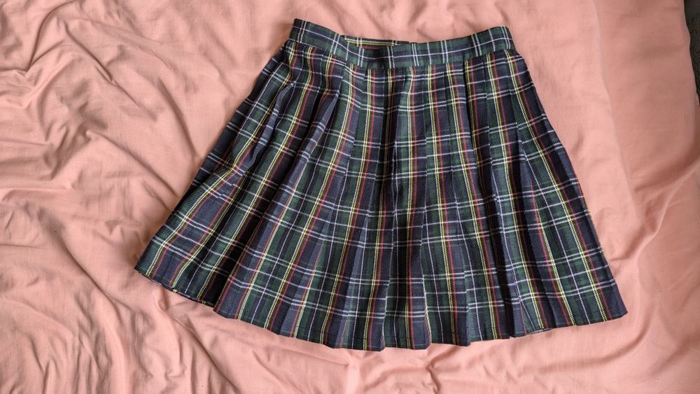 Карта плісирована спідниця