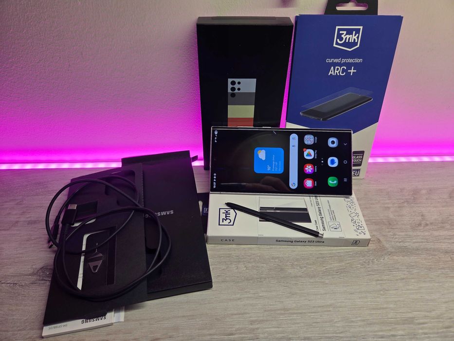 Galaxy S23 Ultra 12/512GB DS Lime - perełka, stan idealny + gratisy