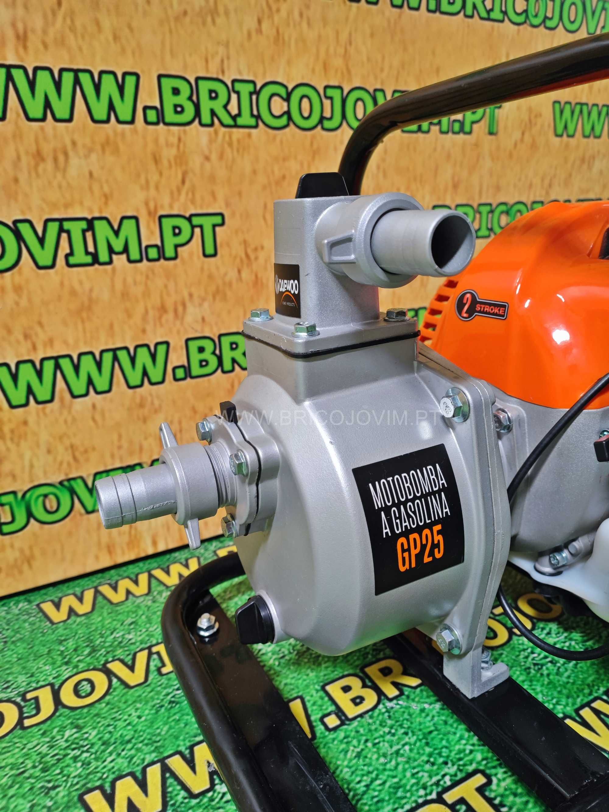 Motobomba DAEWOO - 1" - Motor 43cc 2t - Pesca 8mt - Impulsão 30mt