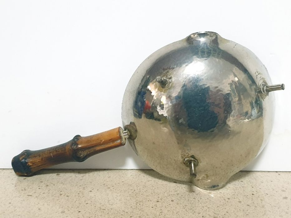 Vintage invulgar cinzeiro de mesa com bamboo