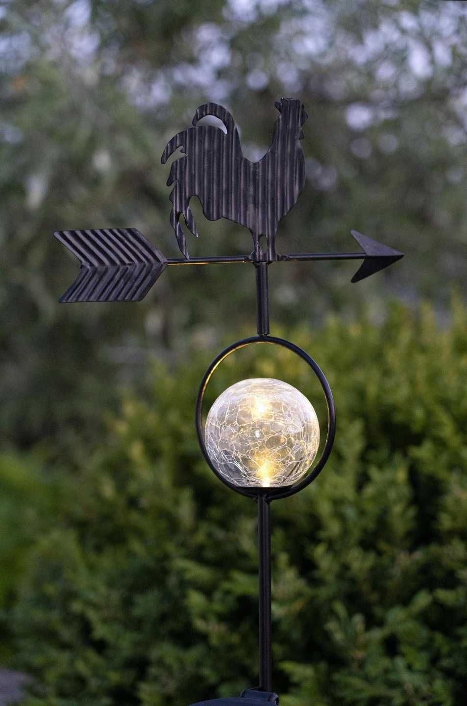 Przepiękny Szwedzki WIATROWSKAZ SOLARNY do ogrodu WYSYŁKA 24H