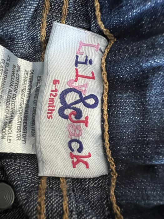 Lily&Jack elastyczne spodnie dżinsowe jeansowe rurki zara r. 6-12 mc