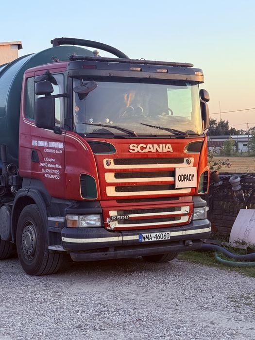 Scania asenizacyjny beczka szambiarka 8x4
