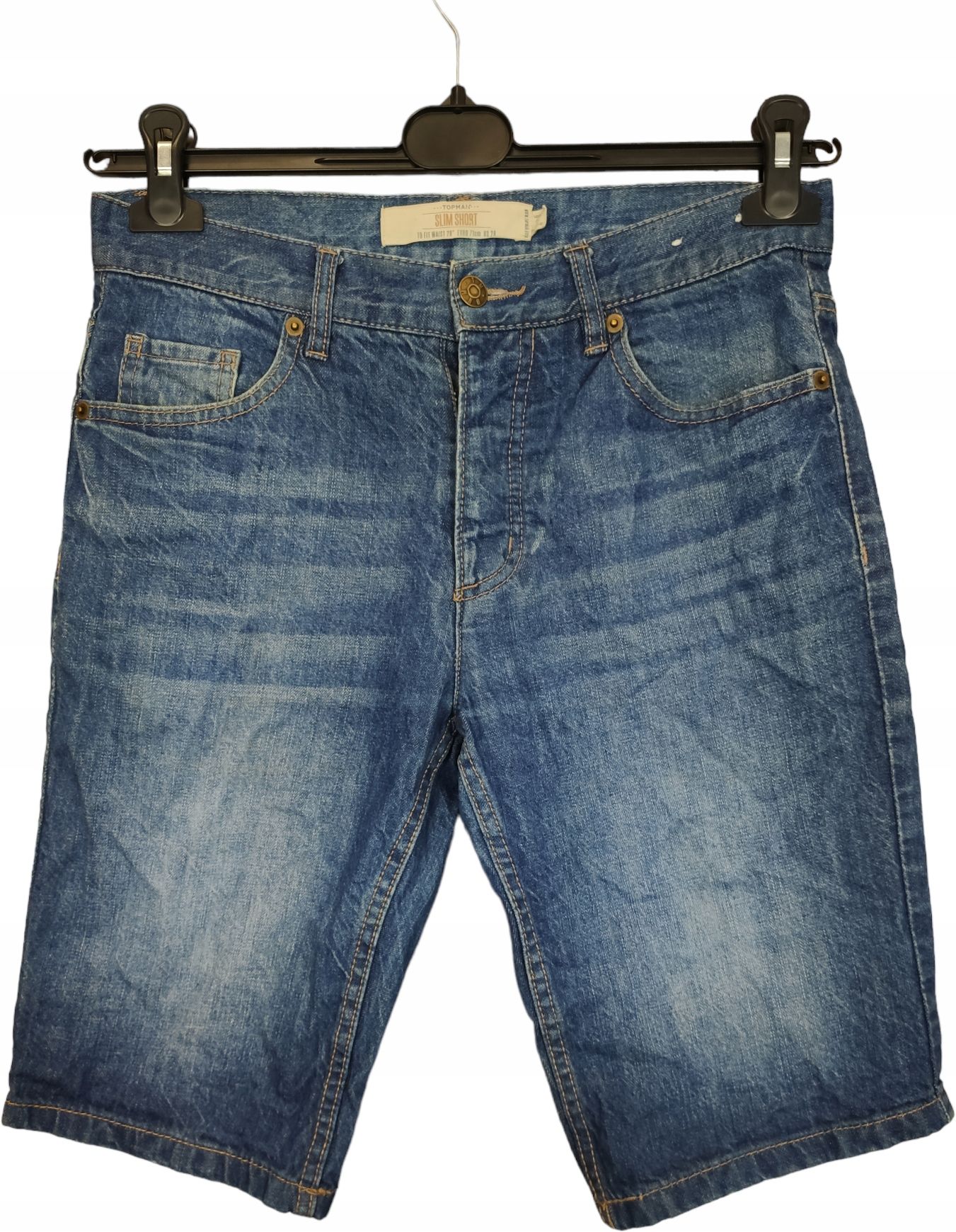 Topman jeansowe spodenki modne męskie rozm 28