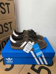 Женские кожанные кеды Adidas Samba brown / Адидас Самба 37 38 39 40