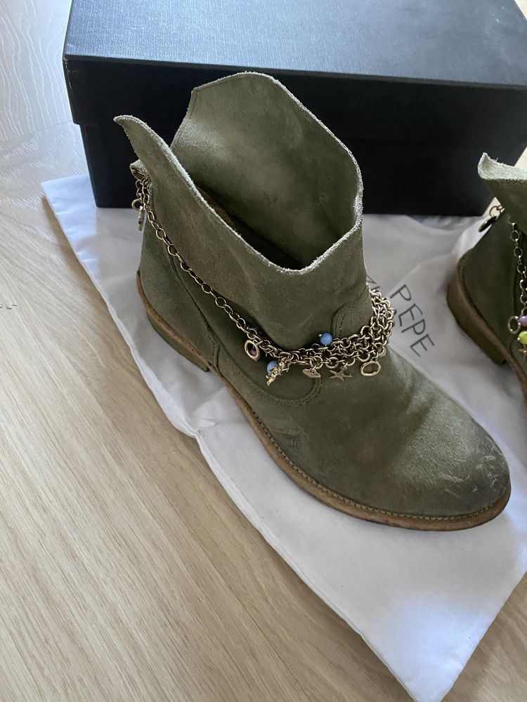 Botki skórzane Patrizia pepe roz. 35,5