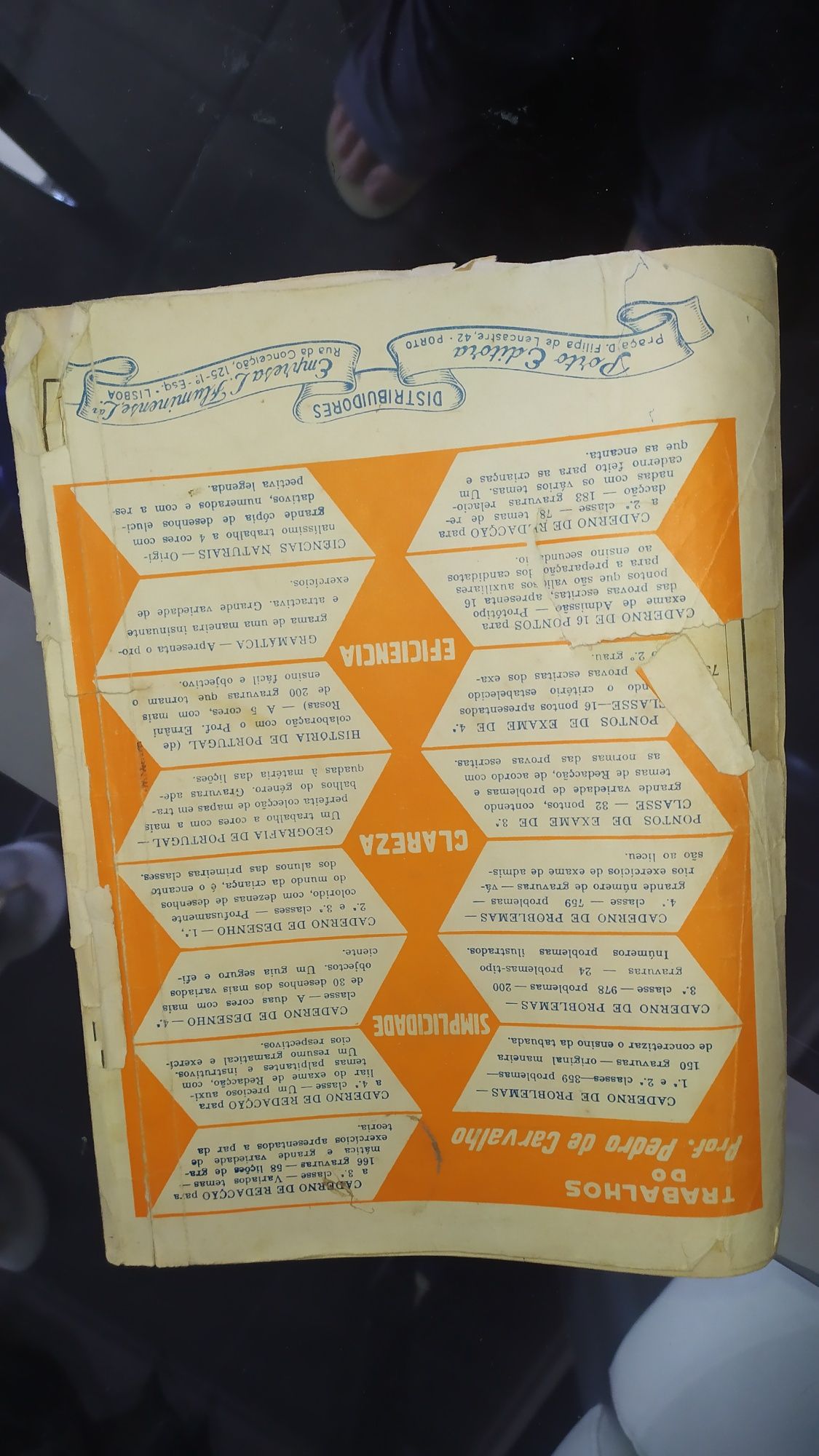 Manual antigo de matemática com mais de 70 anos