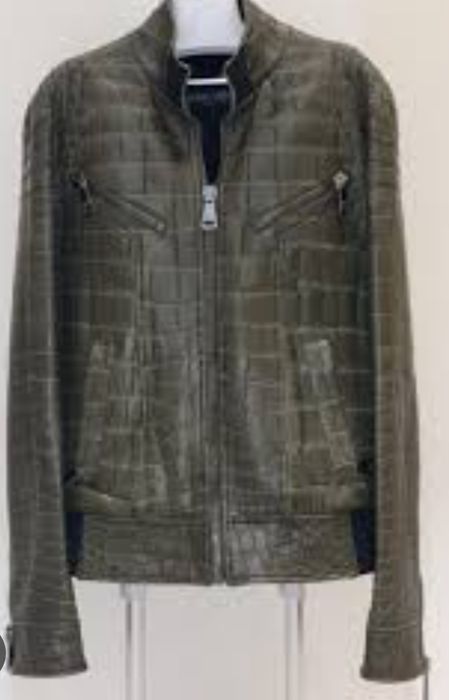 Куртка кожа кожаная питон змея крокодил