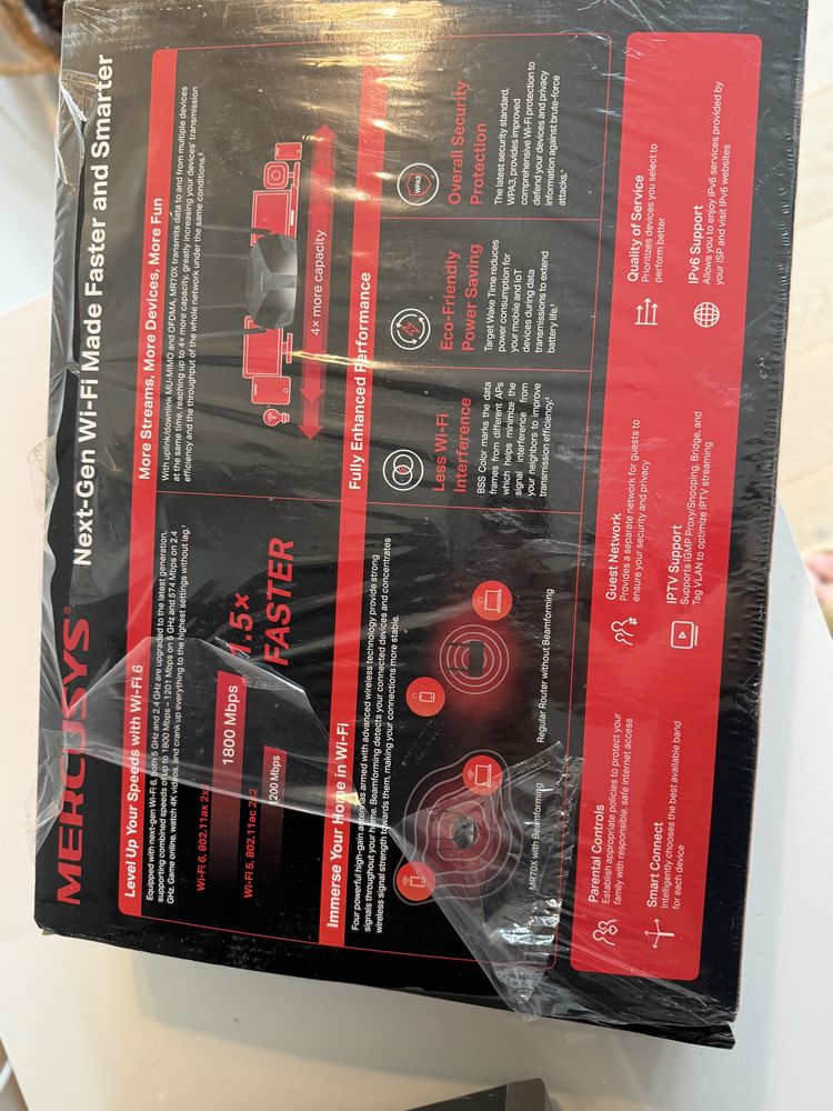 Router WiFi Mercusys MR70X nowy okazja!